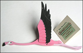 Flamingo Orniment by Kim Russell