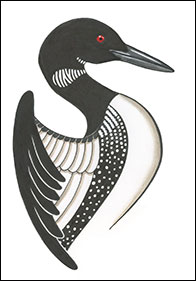 Pride 4 by Kim Russell | Loon | Birds in Art
